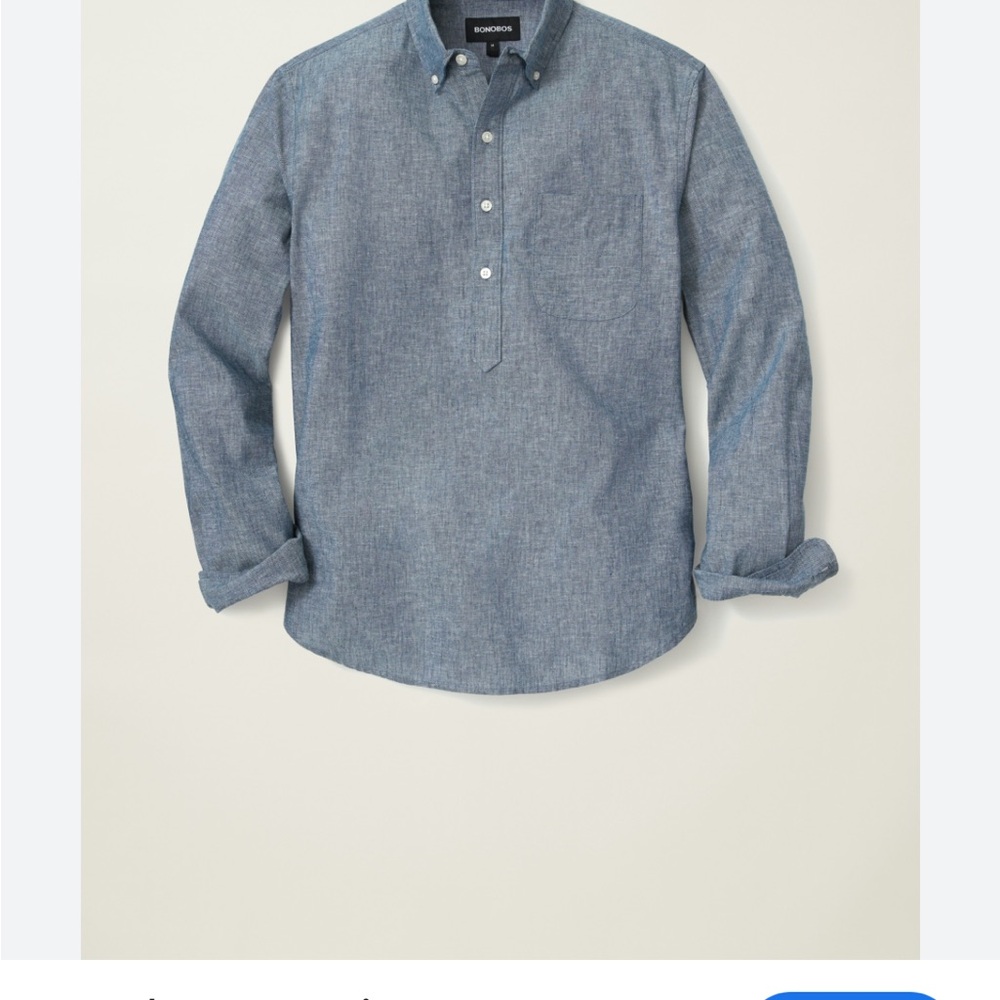 Bonobos Chambray tunic-style dress shirt